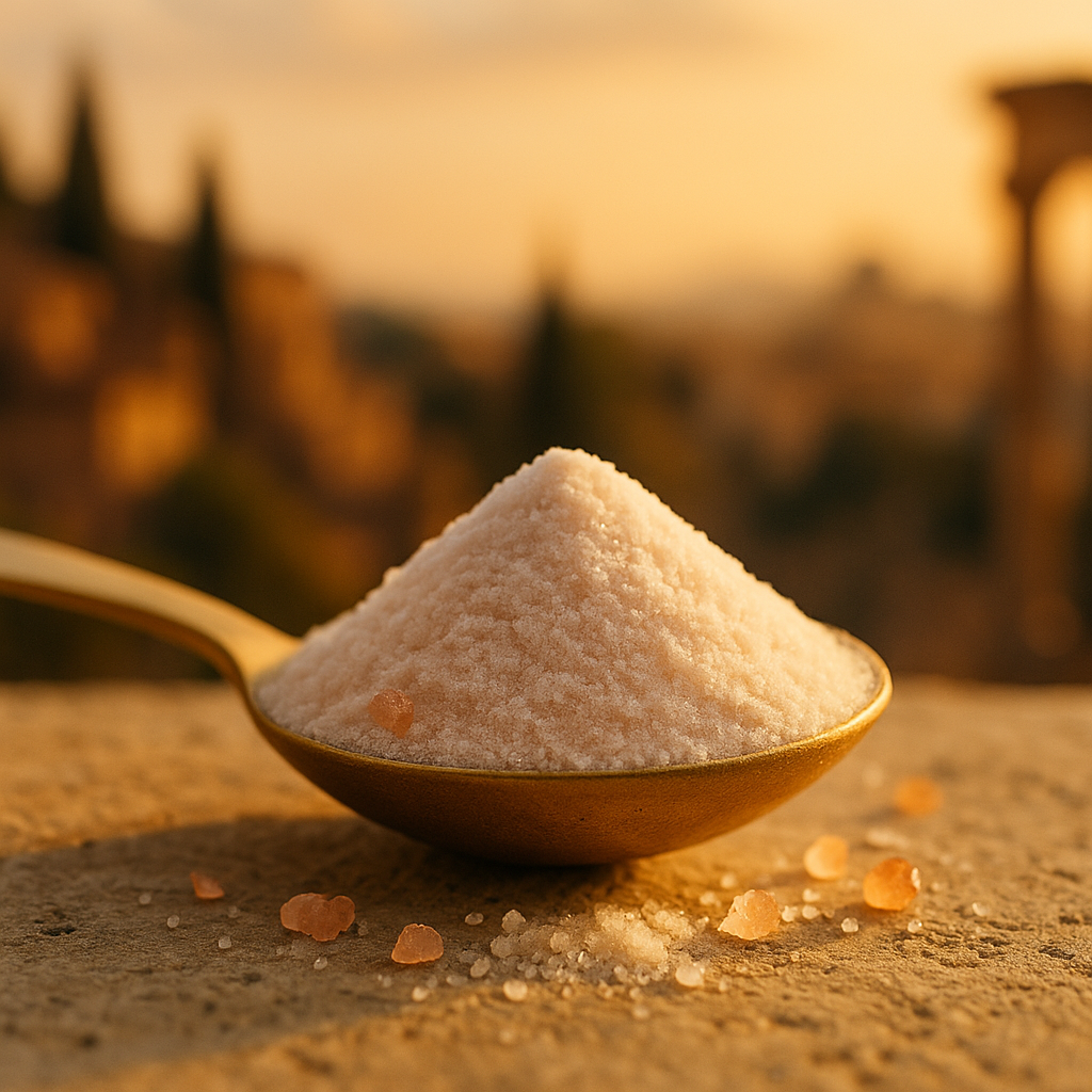 Closeup shot of Brine powder